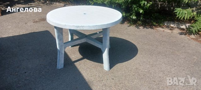 Пластмасова маса, снимка 2 - Градински мебели, декорация  - 41886510