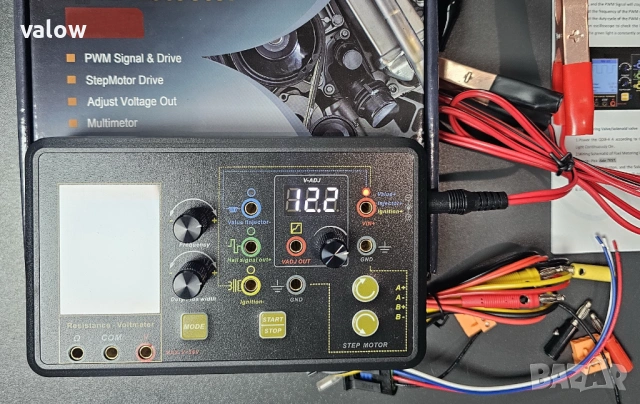 Автомобилен тестер инжектори дюзи ел клапани стъпков мотор и др.