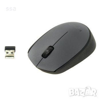 Logitech M170, безжична мишка, (1000 dpi), USB, сива - 24 месеца гаранция **, снимка 8 - Клавиатури и мишки - 35687380