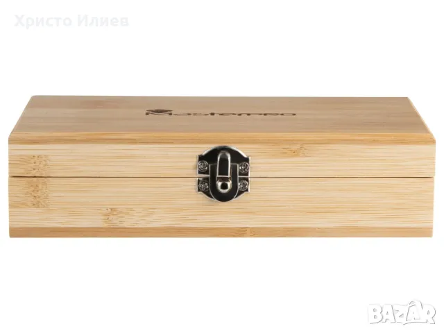 Луксозен Комплект за вино 3 части тирбушон тапа отварачка с бамбукова кутия, снимка 6 - Други - 48960080