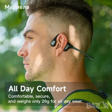 Слушалки с костна проводимост за отворено ухо MOJO2 / Спортни Слушалки с Дълбок Бас, снимка 6 - Bluetooth слушалки - 49432372