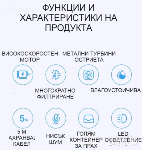 Ръчна преносима автомобилна прахосмукачка 106W мощност TWC-02 - AUTO CLEAN14, снимка 17 - Друга електроника - 52832322