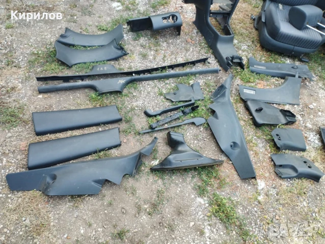 Интериорни черни пластмаси за Шкода Октавия 1 Фейс