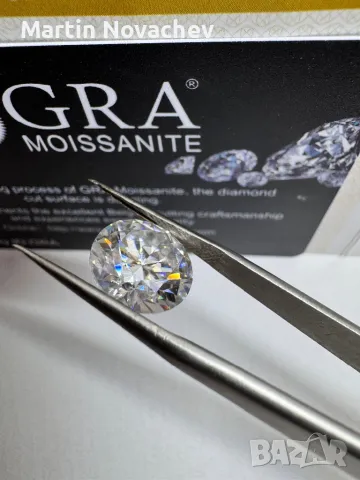 Мойсанит (диамант) 5 карата сертификат, снимка 5 - Други - 45293652