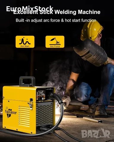 HAXIAOER 145A Безгазов телоподаващ заваръчен апарат 3 в 1 MIG/ARC/Lift TIG, снимка 6 - Други инструменти - 55900451