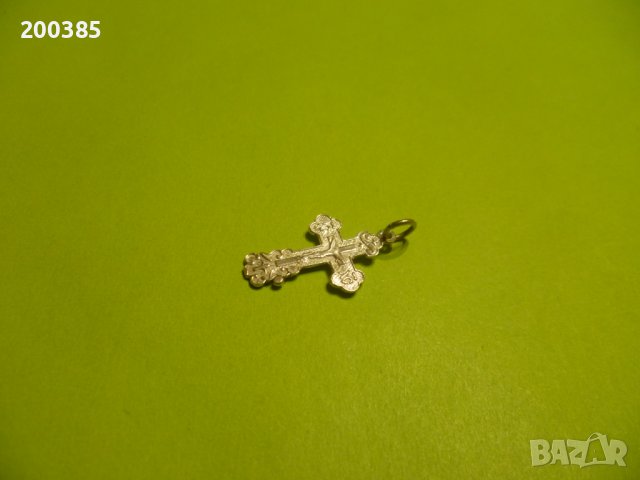 Руско гравирано сребърно кръстче, снимка 4 - Колиета, медальони, синджири - 40396776