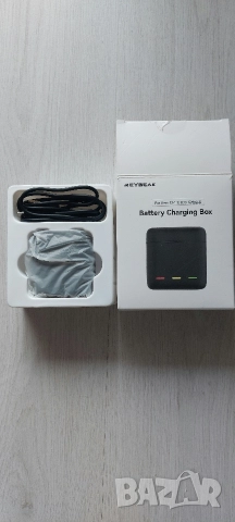 Нов комплект зарядна станция REYGEAK с 2 батерии за GoPro Hero 9/10/11/12, снимка 4 - Друга електроника - 52940765