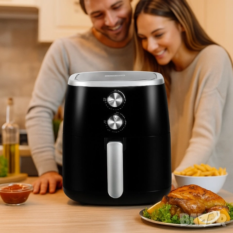 Уред за готвене с горещ въздух Royalty Line RL-AF1500.37D - Air Fryer 5L, снимка 12 - Друга електроника - 51857925