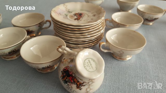 Старинен порцеланов сервиз за кафе- Veritable porcelaine-Made in Italy, снимка 5 - Други ценни предмети - 33882852