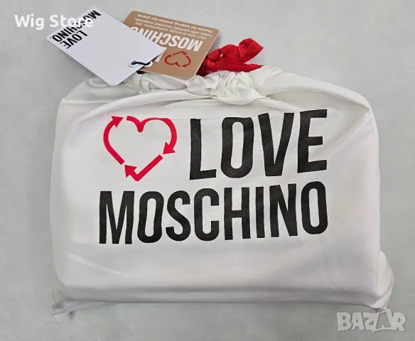Нова оригинална дамска чанта Love Moschino в червено, снимка 4 - Чанти - 49555850