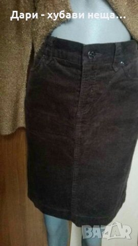 Комплект от джинсова пола и бежова интересна блуза/жилетка🍀❤M, МL❤🍀арт.4062, снимка 3 - Комплекти - 35892919