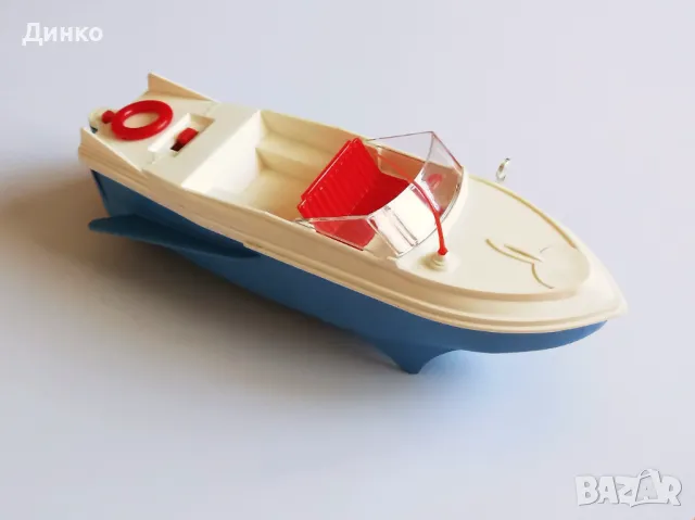 Руска, соц, ретро, СССР играчка, катер, моторна лодка "Огонек", нова