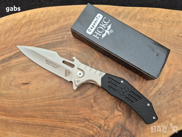 Руски сгъваем нож НОКС Мантуст-2С, снимка 3 - Ножове - 53005785