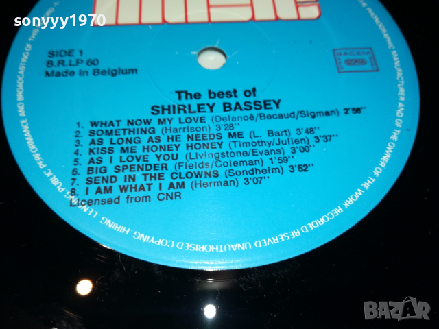 SOLD-SHIRLEY BASSEY-MADE IN BELGIUM-ВНОС ENGLAND 0204222023, снимка 17 - Грамофонни плочи - 36321927