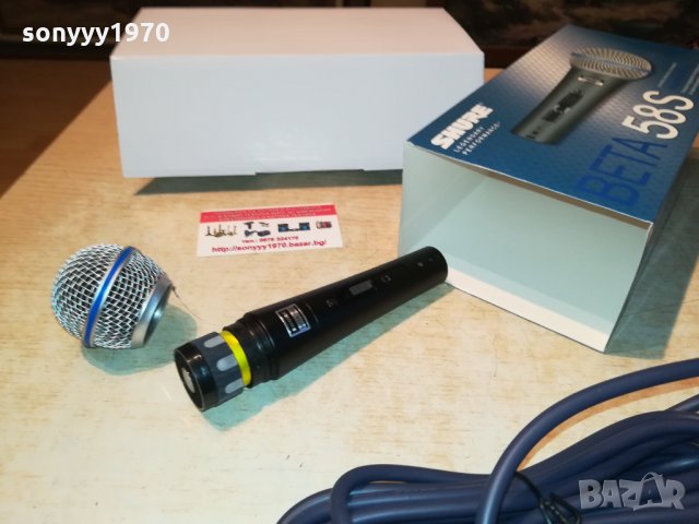 shure beta sm58s-microphone 0609212116, снимка 11 - Микрофони - 34046153