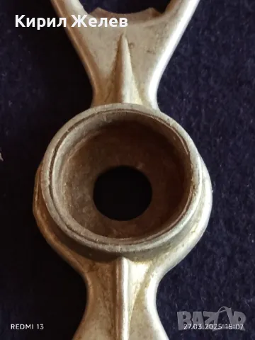 Стара метална отварачка от соца ХЕБРОС ПЛОВДИВ рядка за КОЛЕКЦИЯ ДЕКОРАЦИЯ БИТОВ КЪТ 49311, снимка 5 - Други ценни предмети - 49663122