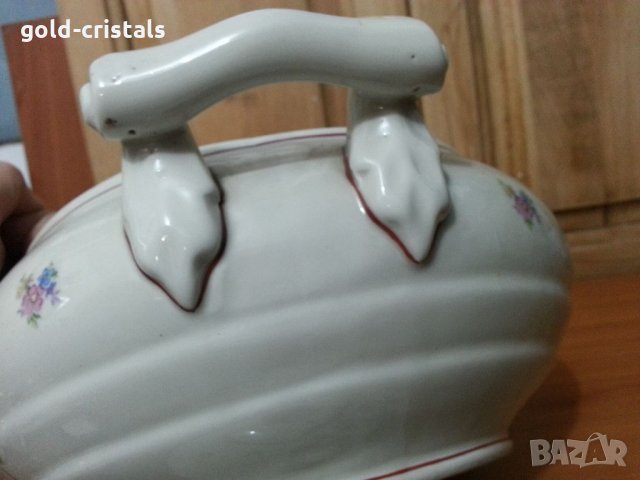 Стар български порцелан супник, снимка 6 - Антикварни и старинни предмети - 34804648