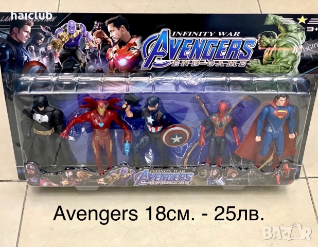 Маски и фигури Непобедимите/Avengers/Спайдърмен/Хълк/Железният човек, снимка 16 - Кукли - 36036579