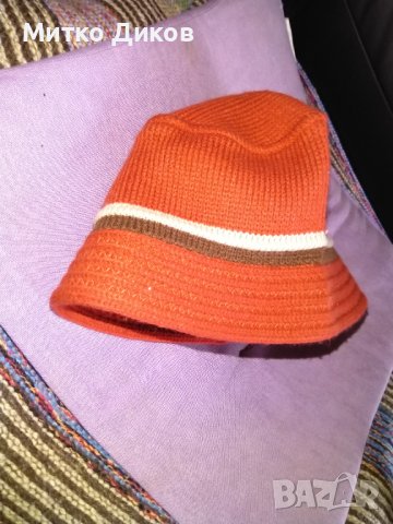 Вълнена шапка чиста вълна ръчна изработка тип идиотка, снимка 8 - Шапки - 39712110