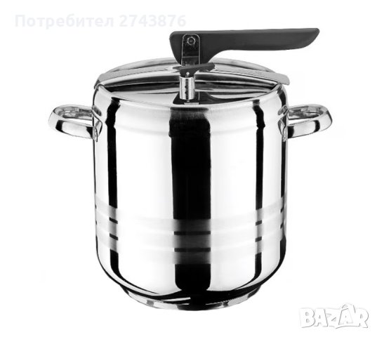  ТЕНДЖЕРА ПОД НАЛЯГАНЕ , ТРИСЛОЙНО КАПСУЛОВАНО ДЪНО, НЕРЪЖДАЕМА СТОМАНА, 12Л.,ИНДУКЦИЯ