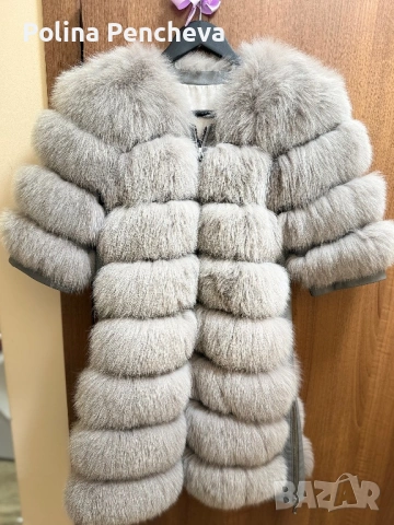 Палто -естествен косъм лисица , снимка 2 - Палта, манта - 53214093