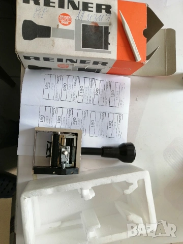 Ретро, печат номератор REINER. , снимка 2 - Антикварни и старинни предмети - 53672446