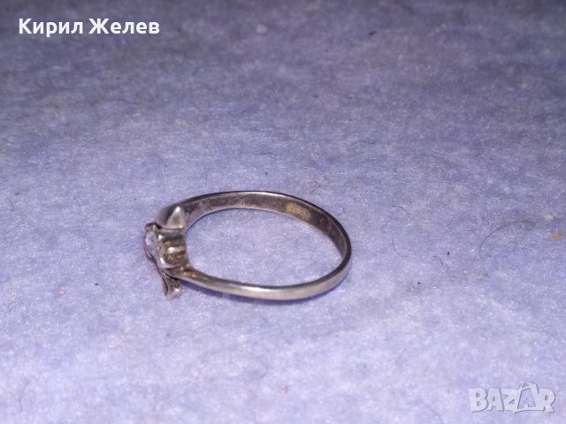 ПРЕКРАСЕН СКЪПОЦЕНЕН СРЕБЪРЕН ПРЪСТЕН СРЕБРО 925 с БЛЕСТЯЩ ЮВЕЛИРНО ФАСЕТИРАН ЦИРКОН 28581, снимка 10 - Пръстени - 41337153