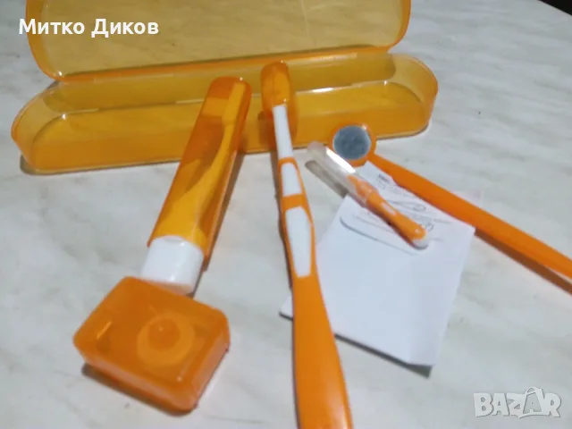 Комплект марков за чистене на зъби четки конци и другии калъф естествена кожа за четка, снимка 4 - Други - 55993750