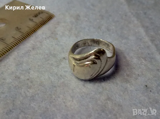 СТИЛЕН ДИЗАЙНЕРСКИ СРЕБЪРЕН ПРЪСТЕН СРЕБРО 925 БИЖУТЕРСКА АРТ ИЗРАБОТКА 48594, снимка 6 - Пръстени - 49757679