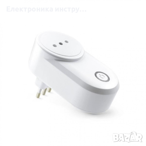 Контакт TUYA Smart Power Plug, Интелигентен, WiFi, 220-240 V, 16 A, Съвместим с AndroidiOS