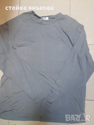 Мъжка еластична сива блуза , снимка 2 - Блузи - 35704442