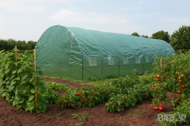 НОВО! Оранжерия с навиващо покривало, снимка 13 - Оранжерии - 52752262