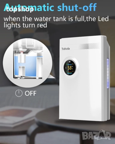 Нов влагоуловител, Влагоабсорбатор Tekola за 550 кв. фута влагоабсорбатор с висока влажност..., снимка 4 - Влагоабсорбатори и влагоуловители - 52725150