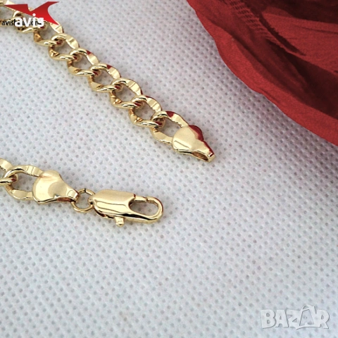 Гривна с 14К златно покритие 234861, снимка 3 - Гривни - 53641901