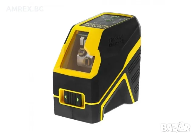 Кръстосан лазерен нивелир Stanley FatMax – зелен лъч, 30 м, Li-Ion батерия