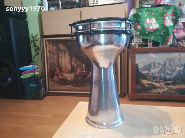 ИНОКСОВА ТАРАМБУКА 40Х25СМ 2402221226, снимка 3 - Ударни инструменти - 35901085