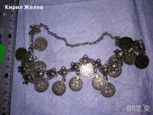 ЕТНОГРАФСКА ОГЪРЛИЦА НИКЕЛИРАНА БЛАГОРОДНА СТОМАНА ИДЕАЛНАза НОСИЯ ВЪЗСТАНОВКИ ФОЛКЛОРЕН СЪБОР 38655, снимка 9 - Колиета, медальони, синджири - 41682287