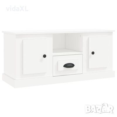 vidaXL ТB шкаф, бял, 100x35,5x45 см, инженерно дърво(SKU:816456, снимка 1
