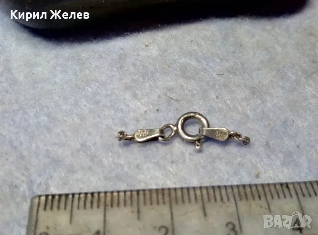 СТАРА СРЕБЪРНА ЗАКОПЧАЛКА СРЕБРО 925 ITALY КАРАБИНКА За ДАМСКИ ЛАНЕЦ ГРИВНА КОЛИЕ ВЕРИЖКА 49913, снимка 2 - Други - 49525419