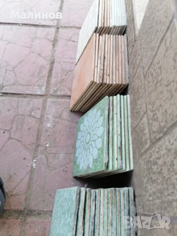 Фаянсови плочки 15х15 см, използвани, снимка 4 - Строителни материали - 50721426