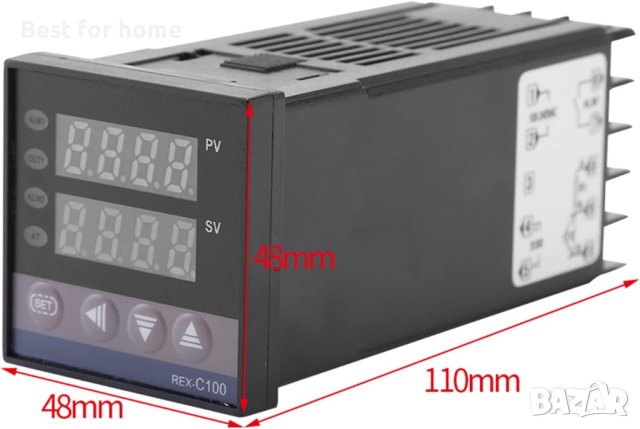 Температурен контролер комплект BERM REX-C100 със сонда, снимка 2 - Други инструменти - 41868151