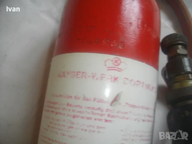 KAYSER WERK ОРИГИНАЛНА НЕМСКА ГАЗОВА ГОРЕЛКА ПРОПАН-БУТАН СЪС ЗАРЕЖДАЕМА БУТИЛКА 3,0 кг ПОЧТИ НОВА, снимка 12 - Други инструменти - 49637920