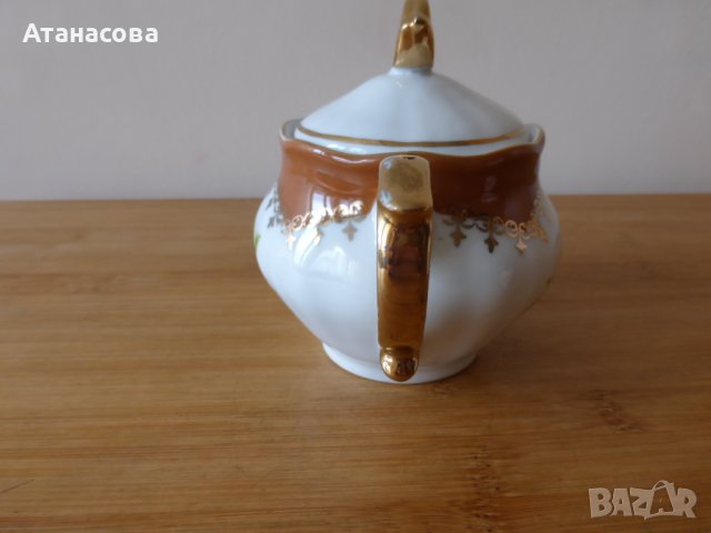 Полски порцеланови захарница и каничка за мляко латиера 1925 г, снимка 4 - Прибори за хранене, готвене и сервиране - 41323285