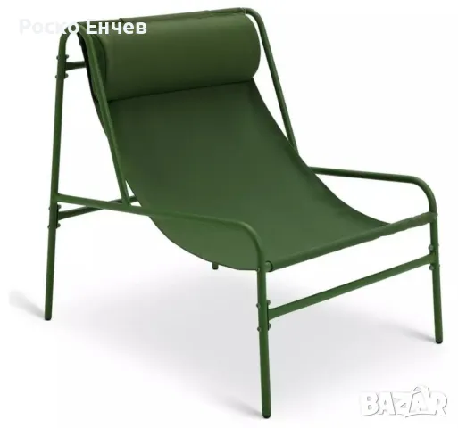 Метален градински стол Habitat Teka - зелен

, снимка 1