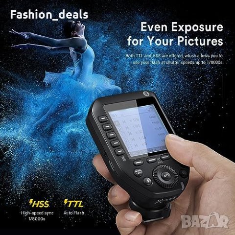 Нов Безжичен тригер за светкавица за камера Fuji Трансмитер TCM функция, снимка 3 - Чанти, стативи, аксесоари - 42510082