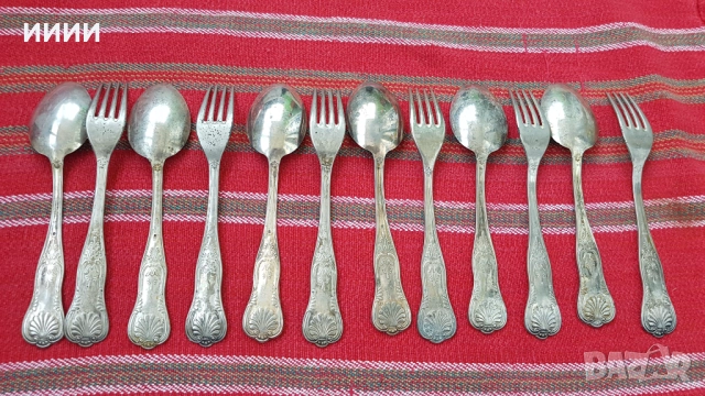 Посребни прибори, снимка 2 - Антикварни и старинни предмети - 52559436