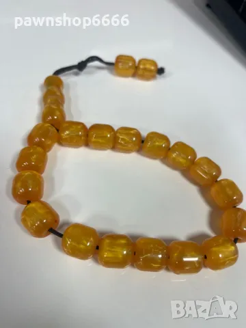  Броеница КОМБОЛОЙ от чист КАТАЛИН – 42 грама  , снимка 5 - Други ценни предмети - 49617956