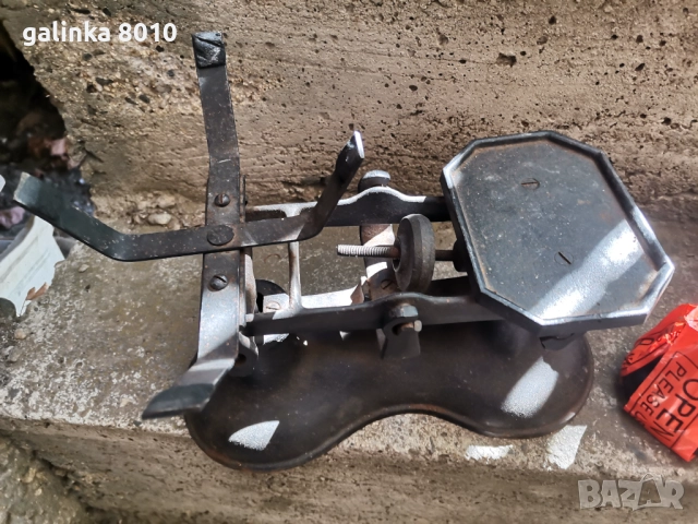 Старо кантарче, снимка 4 - Антикварни и старинни предмети - 51793443