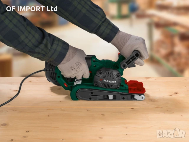 Мощен Лентов Шлайф PARKSIDE PBSD 900 A1 900W, снимка 4 - Други инструменти - 50681878