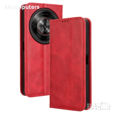 ZTE Blade A75 5G nubia Focus Leather Magnetic2 Wallet Кожен Калъф и Протектор, снимка 2 - Калъфи, кейсове - 51182101